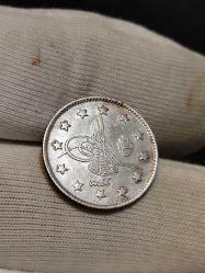 Sultan Abdülhamit 1293/23 Gümüş 2 Kuruş Nadir