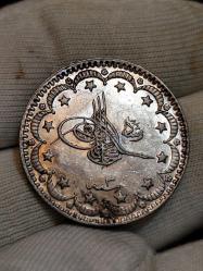 Sultan Reşat 1327/3 Gümüş 5 Kuruş Çil