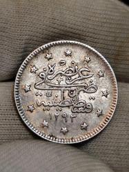 Sultan Abdülhamit 1293/33 Gümüş 2 Kuruş Çil