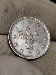 Sultan Abdülhamit 1293/33 Gümüş 2 Kuruş Çil