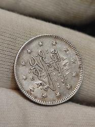 Sultan Abdülhamit 1293/33 Gümüş 2 Kuruş Çil