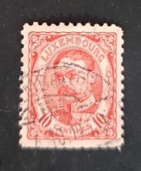 Lüksemburg 1906 _ 10 c. Damgalı