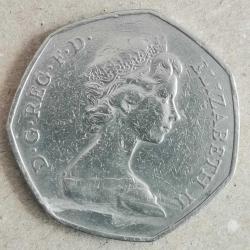İNGİLTERE  1973  50 PENCE   HATIRA Avrupa Ekonomik Topluluğuna Giriş