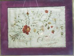 OSMANLI DÖNEMİ EL İŞLEME DUVAR PANOSU