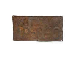 ANTİKA KÜTAHYA ARAÇ PLAKASI