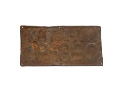 ANTİKA KÜTAHYA ARAÇ PLAKASI