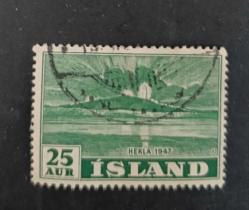 İzlanda_ damgalı pul