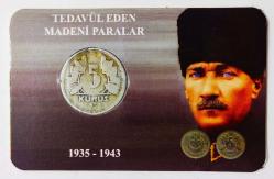 1938 Yılı T.C. 5 Kuruş..