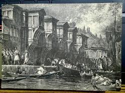 Osmanlı Gravür temalı eski baskı kartpostal