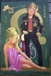 Aslan Burcu Aşkı temalı  Eski Kartpostal