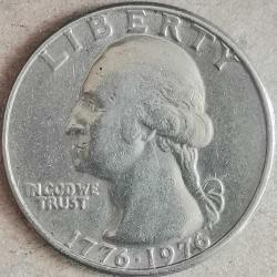 AMERİKA  1976   25 CENT  ÇEYREK DOLAR