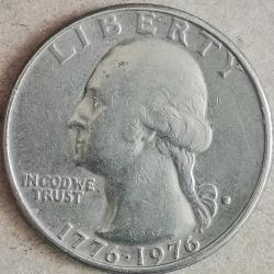 AMERİKA  1976 D   25 CENT  ÇEYREK DOLAR