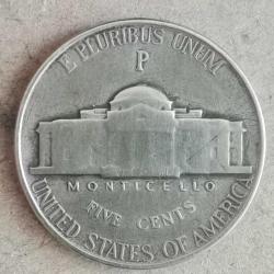 AMERİKA  1943 P   5  CENT  GÜMÜŞ  5  GRAM