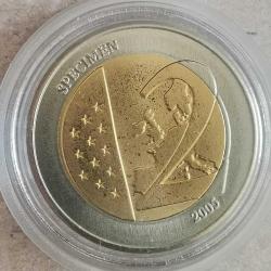 SPECİMEN  ALMANYA 2006     2  EURO    KAPSÜLDE  FANTAZİ  PARA