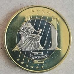 SETTEN ÇIKMA  SPECİMEN  İNGİLTERE   2003   1  EURO  ÇİL  FANTAZİ PARA