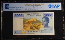 ORTA AFRİKA ÜLKELERİ (KAMERUN) 1.000 FRANK TAP SERTİFİKA