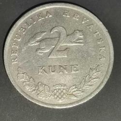 HIRVATİSTAN  1993   2  KUNE