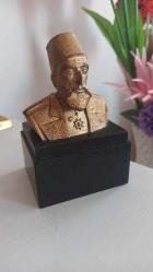 EL OYMA AHŞAP 2.ABDÜLHAMİD HAN HEYKELİ. 14 CM. NADİRATTAN.