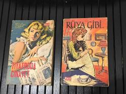 Hayat Yayınları Polisiye & Roman 2 Kitap Lotu — Tiyatroda Cinayet + Rüya Gibi (Vintage Baskılar)