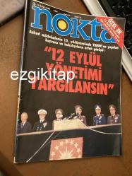 nokta dergisi 16  eylül  1990   sayı 37  yıl  8   (sinema kitap müzik 12 eylül yönetimi milli eğitim avni akyol aytaç arman sultanahmet noriega davası salvador allende yasemin öymen şarapevleri şerif mardin lig maçları boş tribünler)