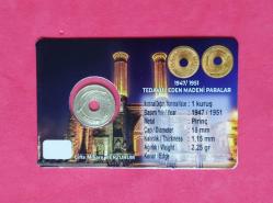 FOLDERLİ 1950 YILI 1 KURUŞ