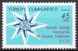 1983 GÜMRÜK İŞBİRLİĞİ KONSEYİ'NİN 30. KURULUŞ YILDÖNÜMÜ (CCC) TAM SERİ MNH