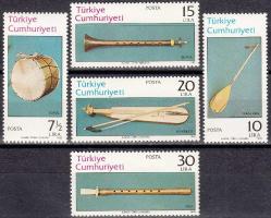 1982 TÜRK MÜZİK ALETLERİ TAM SERİ MNH