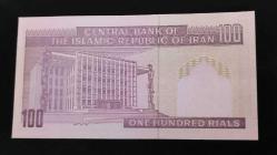 1985 YILI İRAN 100 RİAL HİÇ KULLANILMAMIŞTIR.
