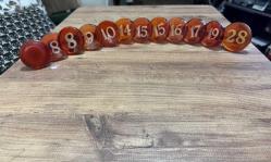 Antika / Retro Numaralı Bakalit Kapı Kulpları 12 Adet