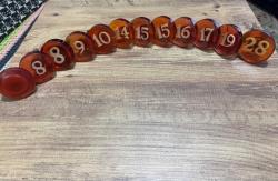 Antika / Retro Numaralı Bakalit Kapı Kulpları 12 Adet