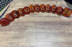 Antika / Retro Numaralı Bakalit Kapı Kulpları 12 Adet