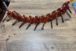 Antika / Retro Numaralı Bakalit Kapı Kulpları 12 Adet