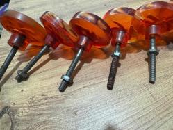 Antika / Retro Numaralı Bakalit Kapı Kulpları 12 Adet