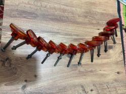 Antika / Retro Numaralı Bakalit Kapı Kulpları 12 Adet