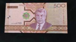 2005 YILI TÜRKMENİSTAN 500 MANAT A SERİSİ  HİÇ KULLANILMAMIŞTIR.