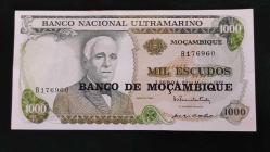 1972 YILI MOZAMBİK  1000 ESCUDO  HİÇ KULLANILMAMIŞTIR.