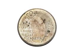 1973 CUMHURİYETİN 50. YILI GÜMÜŞ 50 LİRA HATIRA PARA