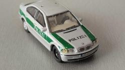 HONGWELL  BMW3 SERİSİ ALMAN POLİS ARABASI  DÖKÜM 1/87 ÖLÇEK KOLEKSİYON ÜRÜNÜ. KULLANILMIŞTIR.RESİMDE GÖRÜLDÜĞÜ GİBİ.