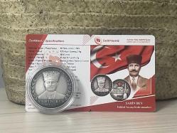 2026 - Şahin Bey Gümüş Hatıra Parası -  İstiklal Savaşı Kahramanları - Darphane sertifikalı - Çil