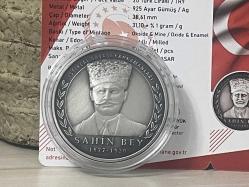 2026 - Şahin Bey Gümüş Hatıra Parası -  İstiklal Savaşı Kahramanları - Darphane sertifikalı - Çil