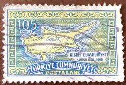 1960 TÜRKİYE Kıbrıs Cumhuriyeti'nin kuruluşu anısı