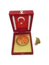 TÜRK SİLAHLI KUVVETLERİ MEHMETÇİK VAKFI ALTIN KAPLAMA BÜYÜK BOY MADALYA