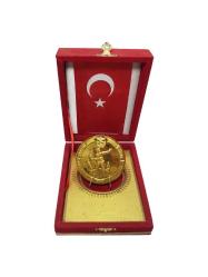 TÜRK SİLAHLI KUVVETLERİ MEHMETÇİK VAKFI ALTIN KAPLAMA BÜYÜK BOY MADALYA