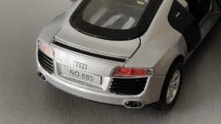 AUDİ R8 KAPILAR VE KAPUT AÇILABİLİYOR PİİLİ FARLAR YANIYOR.PİL OLMADIĞI İÇİN DENEMEDİ. ÇEK BIRAK . .DÖKÜM 1/43 ÖLÇEK KOLEKSİYON. KULLANILMAMIŞTIR . SIFIR GİBİ SADECE ÖN CAMDA ÇOK KÜÇÜK ÇİZİKLER VAR.RESİMDE GÖRÜLDÜĞÜ GİBİ