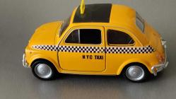 WELLY - FIAT NUOVA 500 NEWYORK TAXI KAPILAR AÇILIYOR ÇEK BIRAK   SIFIR  HİÇ KULLANILMAMIŞ 1/43 ÖLÇEK  KOLEKSİYON ÜRÜNÜ