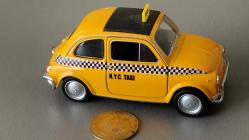 WELLY - FIAT NUOVA 500 NEWYORK TAXI KAPILAR AÇILIYOR ÇEK BIRAK   SIFIR  HİÇ KULLANILMAMIŞ 1/43 ÖLÇEK  KOLEKSİYON ÜRÜNÜ