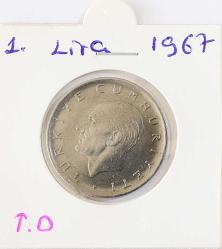 Türkiye Cumhuriyeti 1967 1 Lira TERS/ DÜZ Takım  (TCMK0003)