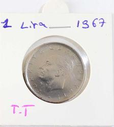 Türkiye Cumhuriyeti 1967 1 Lira TERS/ DÜZ Takım  (TCMK0003)