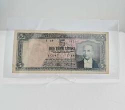 5 Türk Lirası 5 Emisyon 4 Tertip 1965 Senesi Beş Türk Lirası