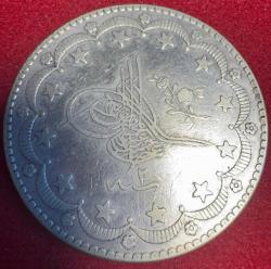 OSMANLI ABDÜLHAMİD 1876-1909  ( AH 1293-1327)  20 KURUŞ  GÜMÜŞ 1293/2